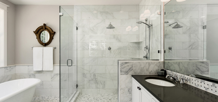 bathroom shower door installation in Rio Linda
