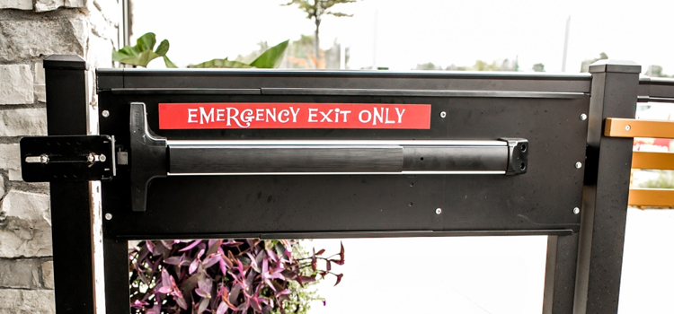 emergency push bar installation in Rio Linda